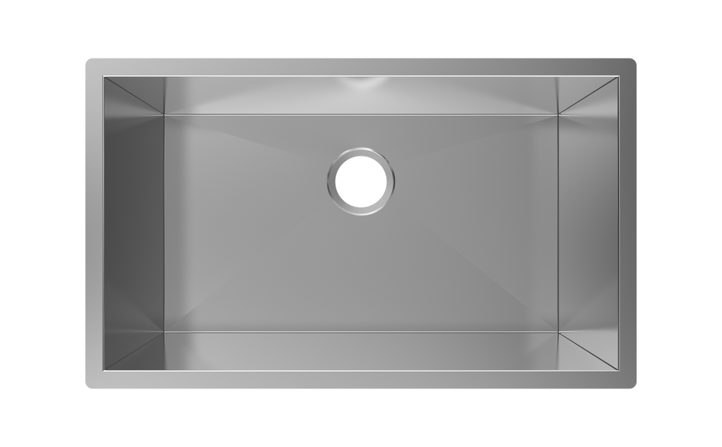 KSZ3018 SINK FOR KITCHEN 30X18 ZERO RADIUS -SINGLE