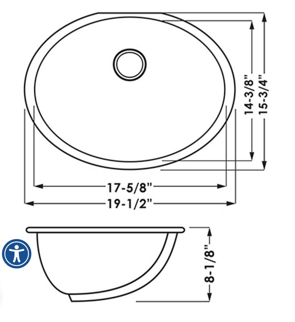 US1714B BATHROOM SINK BISCUIT