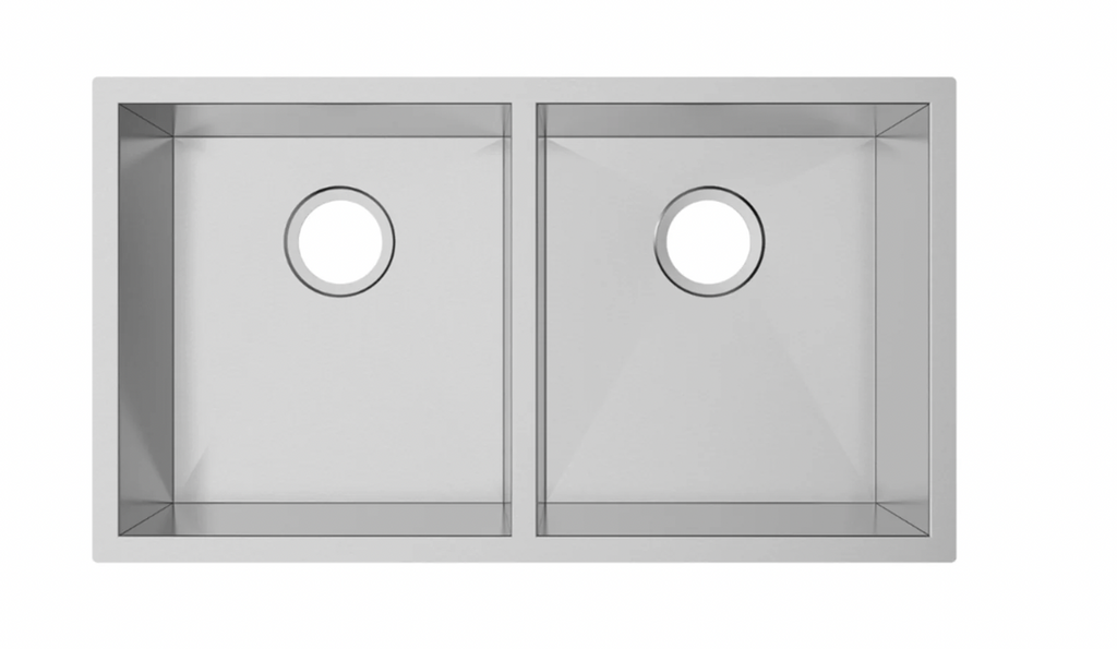 SINK 5050 PLHA117 ZERO RADIUS CORNERS RO 18 HANDMADE 18 GAUGE STAINLESS STEEL