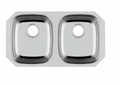 SINK 5050 PLHA117 MICRO RADIUS 18 GAUGE STAINLESS STEEL DOUBLE UNDERMOUNT KITCHEN SINK 32 X 18