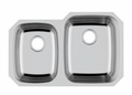 SINK 4060 PLVSN STANDARD 18 GAUGE STAINLESS STEEL DOUBLE BOWL UNDERMOUNT KITCHEN