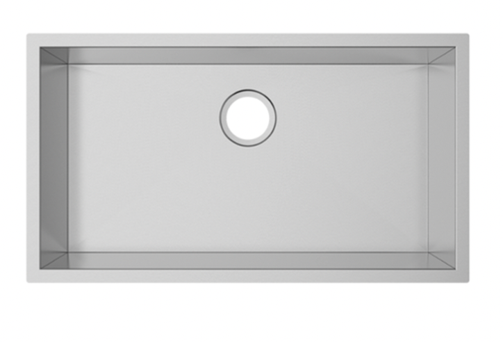 SINK 3218 PLHA115 ZERO RADIUS RO 18 HANDMADE 18 GAUGE STAINLESS STEEL UNDERMOUNT KITCHEN SINK
