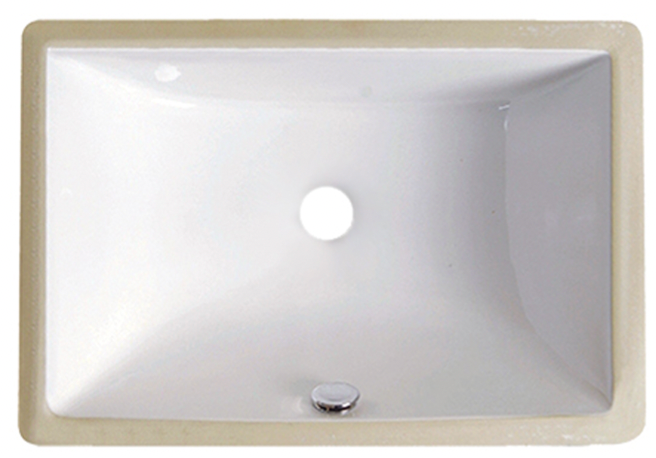 SINK 1611B Undermount Lavatory Rectangle Biscuit