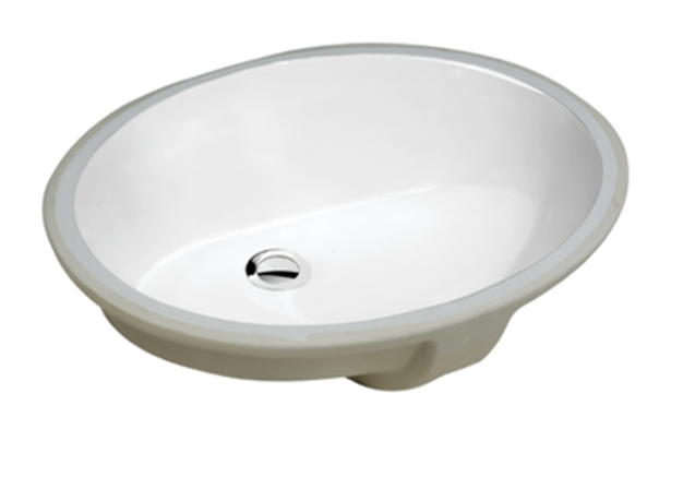 PL3059 WHITE PORCELAIN UNDERMOUNT BATHROOM SINK 17 1/4 X 14