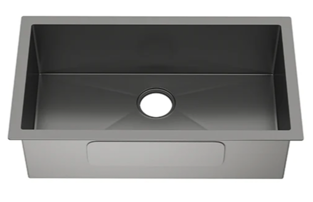 HU321810SE-R10 SINK FOR KITCHEN BLACK STANLESS STEEL 32X18 - 3218