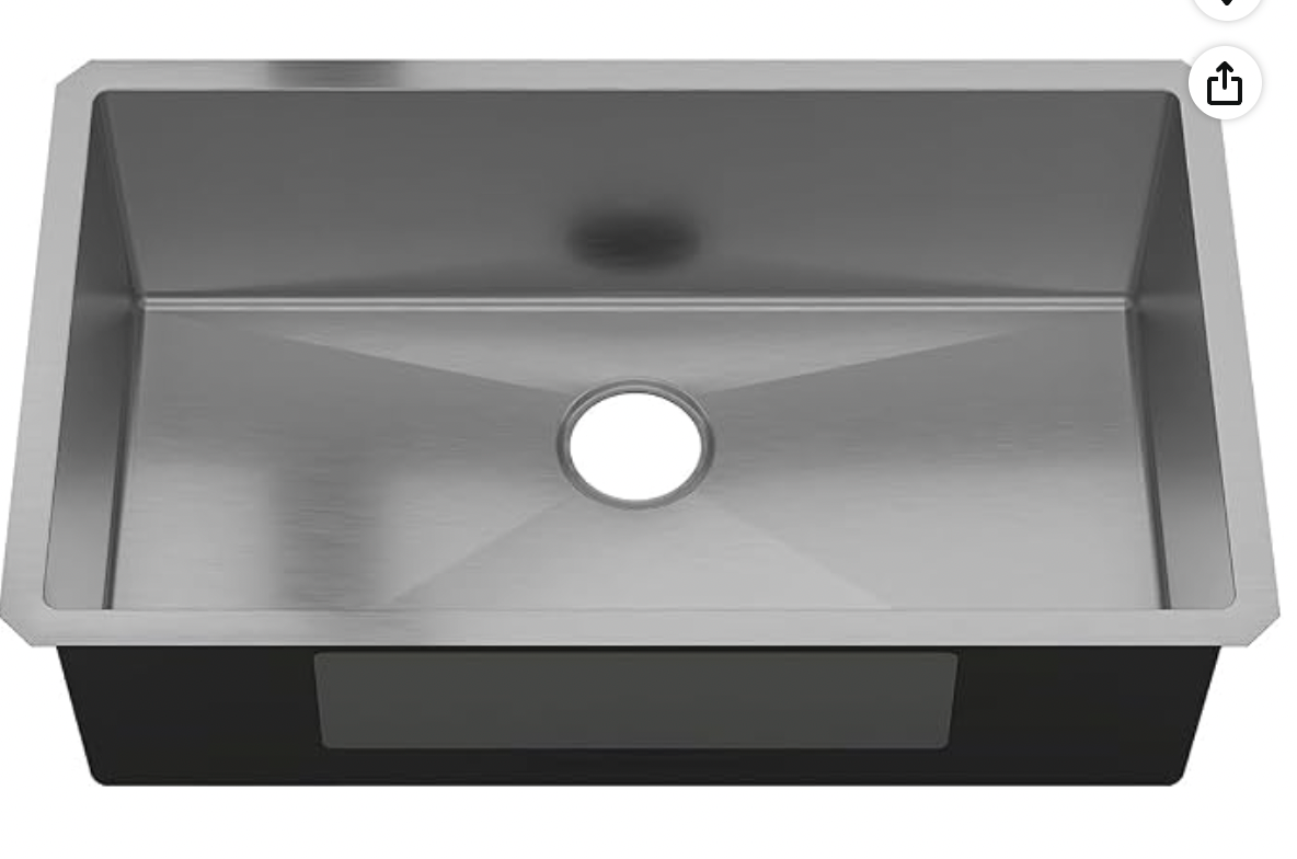 HM3219S-BN SINK FOR KITCHEN 32X19 18G - 3219