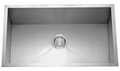 GSZ-3218-9 - 18 Gauge Zero Radius Single Bowl Sink 32x18x9
