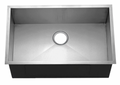 GSZ-3018-9 - 18 Gauge Zero Radius Single Bowl Sink 30x18x9