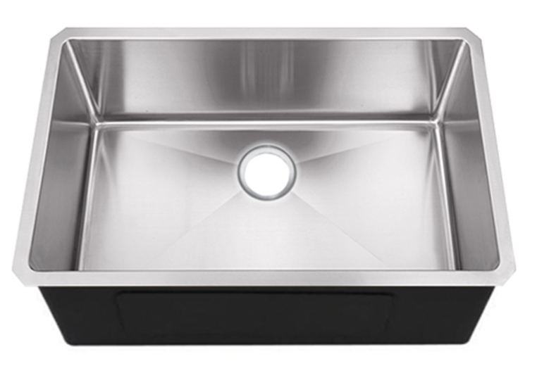 GSM-3018-9 - 18 Gauge Micro Radius Single Bowl Sink 30x18x9