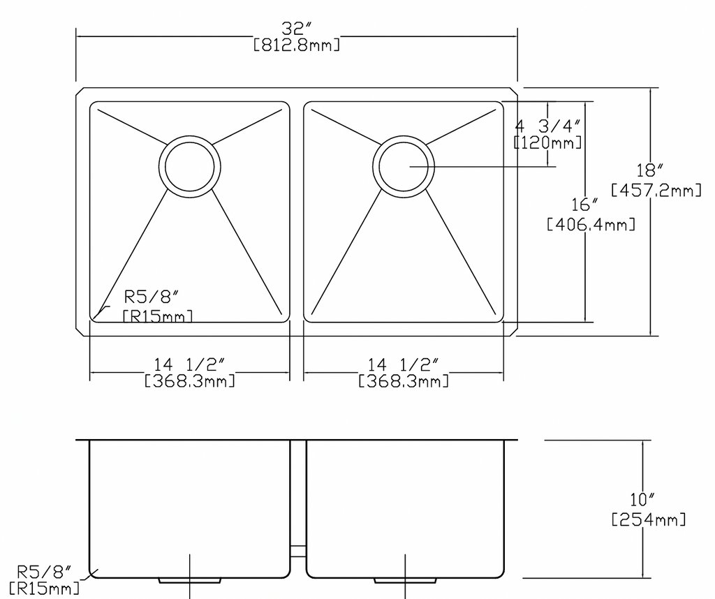 FREGADERO DE COCINA DSM-5050 5050 16G