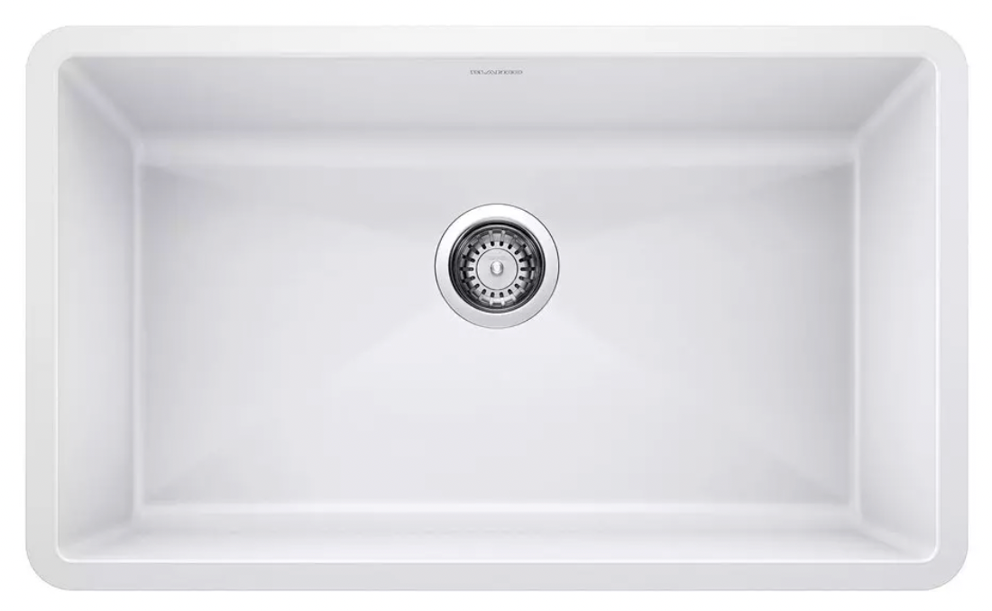Blanco Precis 32in Undermount Single Basin SILGRANIT Kitchen Sink 440150