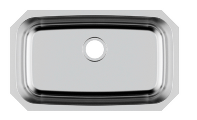 SINK 3018 PLVS ADA 18 GAUGE STAINLES STEEL SINGLES